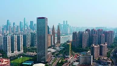 4k航拍重庆南岸区高楼建筑风光视频的预览图
